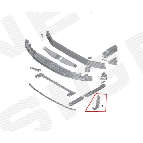 КРОНШТЕЙН ПІДСИЛЮВАЧА ПЕРЕДНЬОГО БАМПЕРА - 2