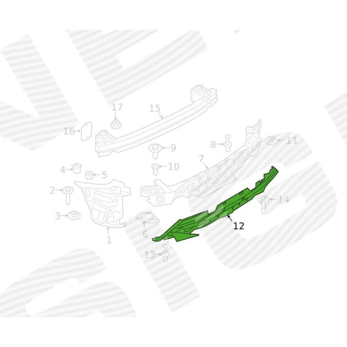 КРІПЛЕННЯ БАМПЕРА - 1