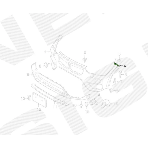 КРІПЛЕННЯ БАМПЕРА - 2
