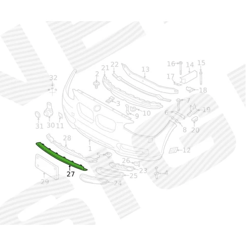 МОЛДІНГ БАМПЕРА - 1