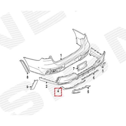 МОЛДІНГ БАМПЕРА - 1