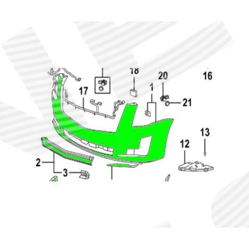 ПЕРЕДНІЙ БАМПЕР - 1