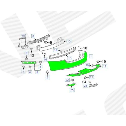 ЗАДНІЙ БАМПЕР - 1