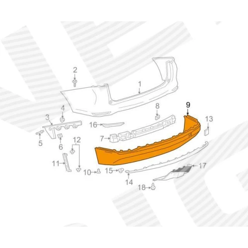 ЗАДНІЙ БАМПЕР - 1
