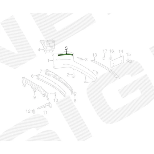МОЛДІНГ БАМПЕРА - 2