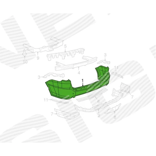 ЗАДНІЙ БАМПЕР - 1