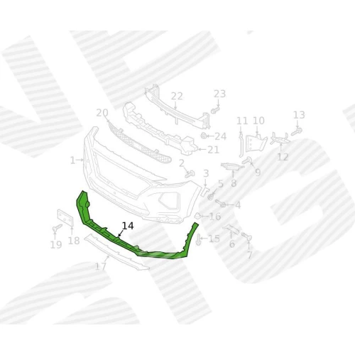 ПЕРЕДНІЙ БАМПЕР - 1