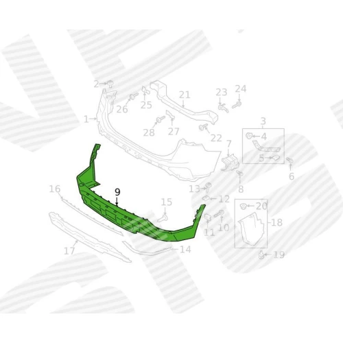 ЗАДНІЙ БАМПЕР - 1