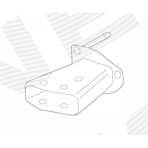 КРОНШТЕЙН ПІДСИЛЮВАЧА ПЕРЕДНЬОГО БАМПЕРА - 1