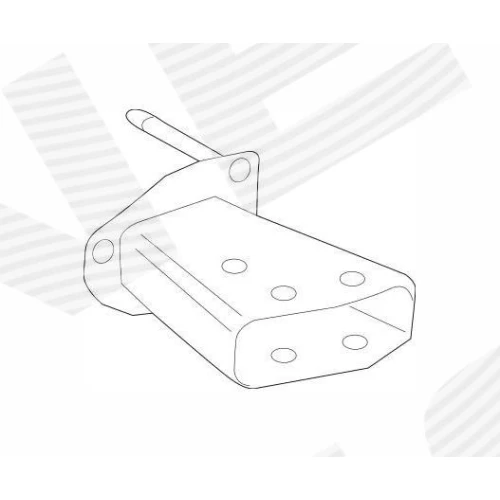 КРОНШТЕЙН ПІДСИЛЮВАЧА ПЕРЕДНЬОГО БАМПЕРА - 1
