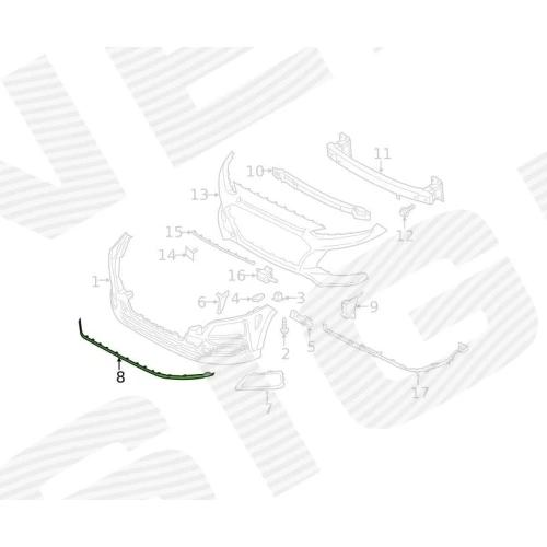МОЛДІНГ БАМПЕРА - 3