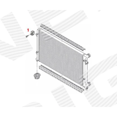 КРІПЛЕННЯ РАДІАТОРА - 1