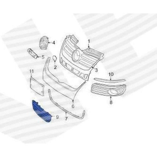 РЕШІТКА В БАМПЕР - 1