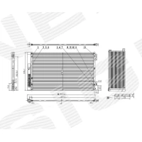 РАДІАТОР КОНДИЦІОНЕРА RC940124