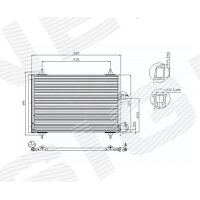 РАДІАТОР КОНДИЦІОНЕРА RC945422