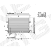 РАДІАТОР КОНДИЦІОНЕРА RC94614
