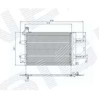 РАДІАТОР КОНДИЦІОНЕРА RC94628