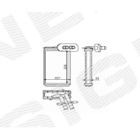РАДІАТОР ОБІГРІВУ САЛОНУ RP73962