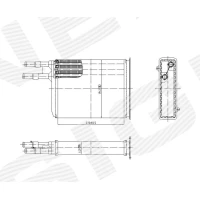 РАДІАТОР ОБІГРІВУ САЛОНУ RP73984